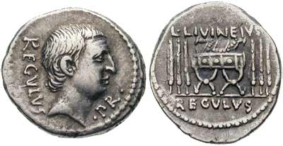 livineia roman coin denarius
